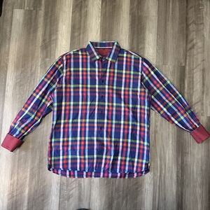 Visconti Men's Multicolor Plaid Shirt Size XL